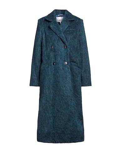 Slate blue Velour Coat
