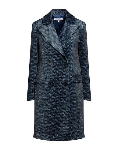 Slate blue Velvet Coat