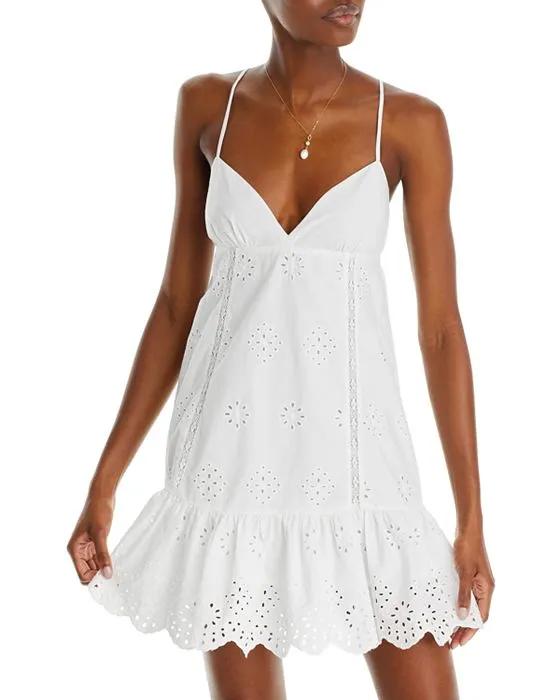 Sleeveless Eyelet Tiered Dress - 100% Exclusive