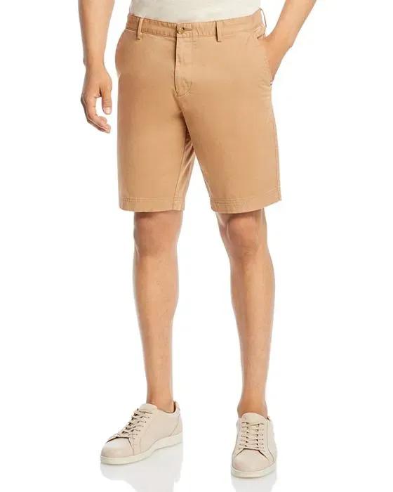 Slice Cotton Blend Solid Slim Fit 10" Shorts