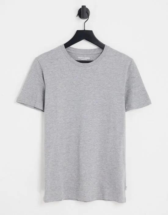 slim fit essential T-shirt in light gray
