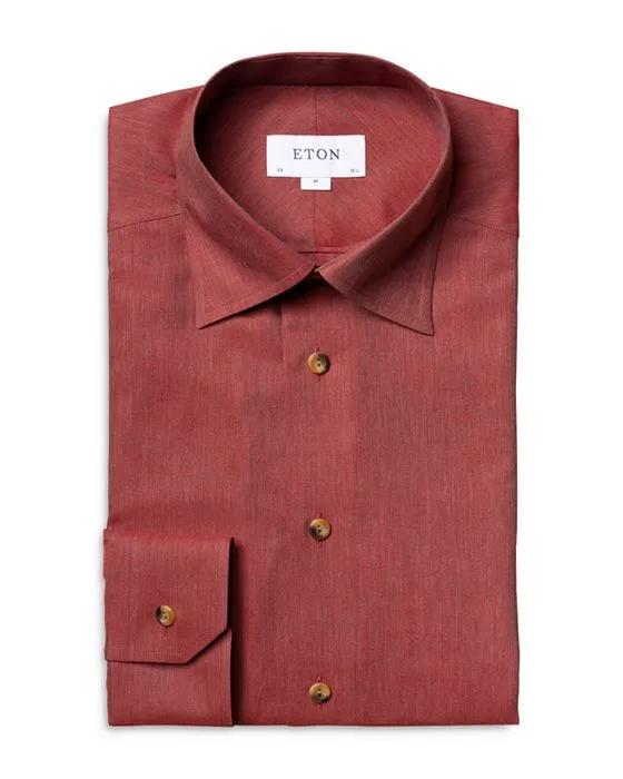 Slim Fit Flannel Dress Shirt