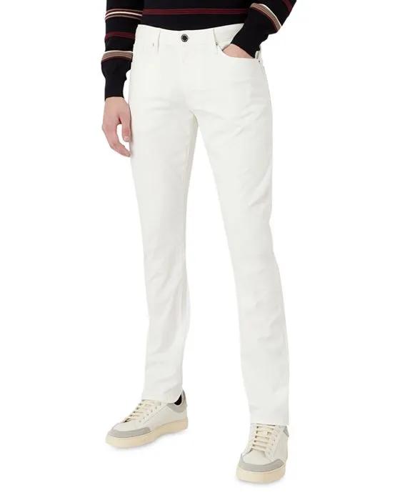 Slim Fit Jeans in Off White