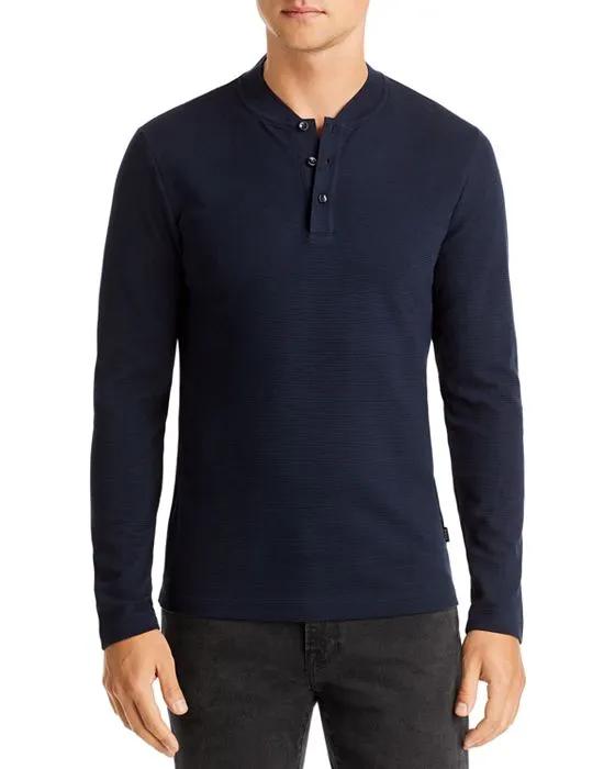 Slim Fit Ribbed Henley - 100% Exclusive