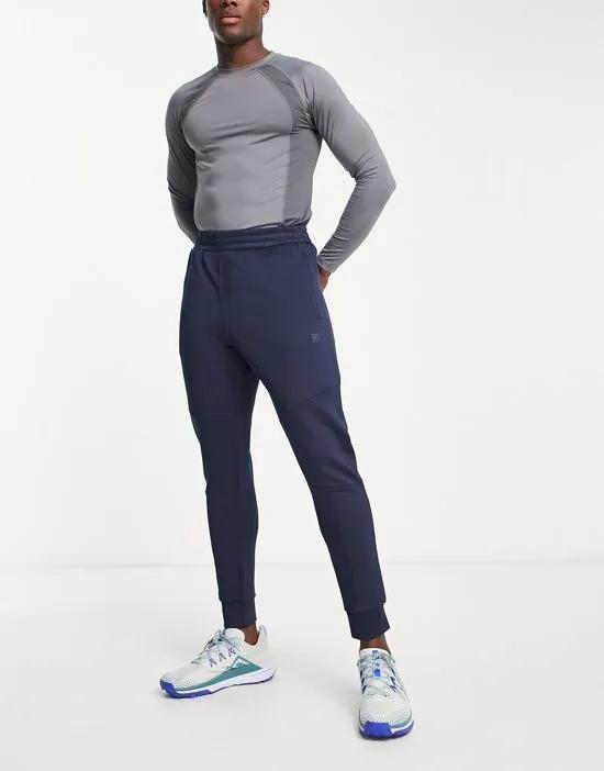 slim fit sweatpants in tricot in navy