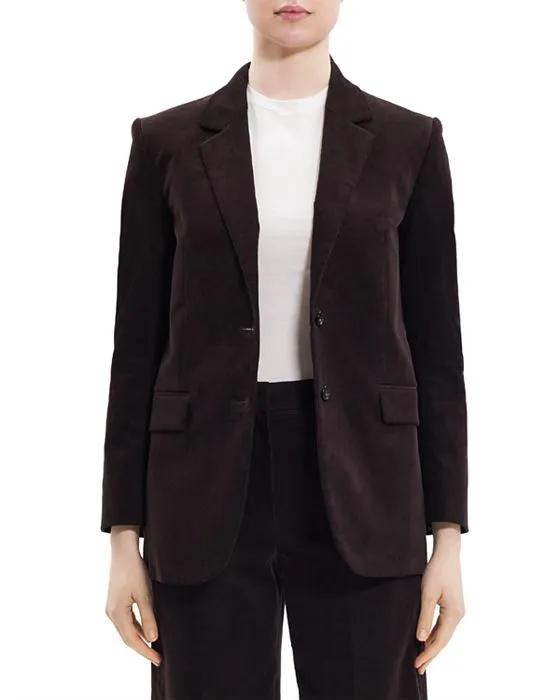 Slim Fit Tailored Two Button Jacket