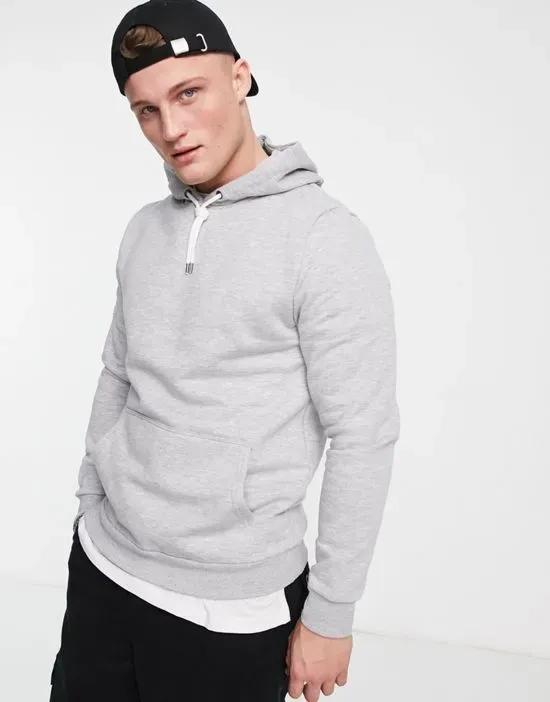 slim hoodie in gray