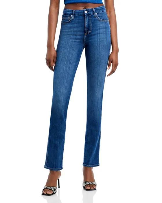 Slim Illusion Kimmie Mid Rise Straight Jeans in Luxe Love Story