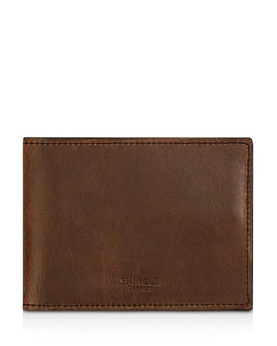 Slim Navigator Distressed Leather Bi Fold Wallet