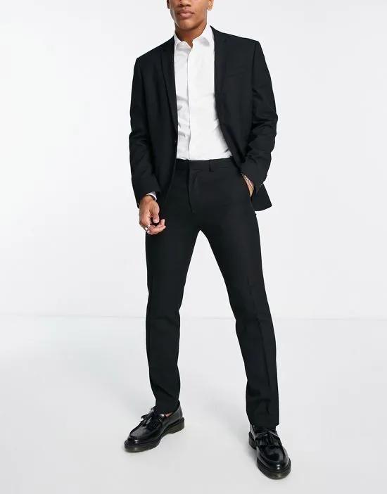 slim suit pants in black