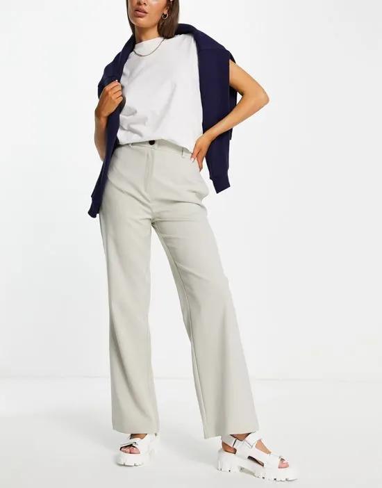 slouch pants in pale gray - part of a set