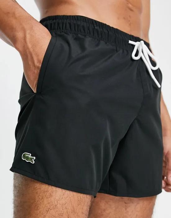small logo swim shorts in black