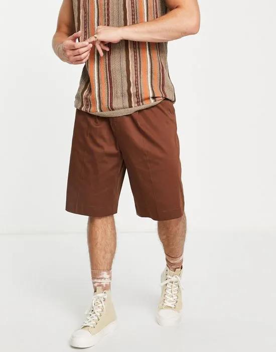 smart bermuda shorts in brown
