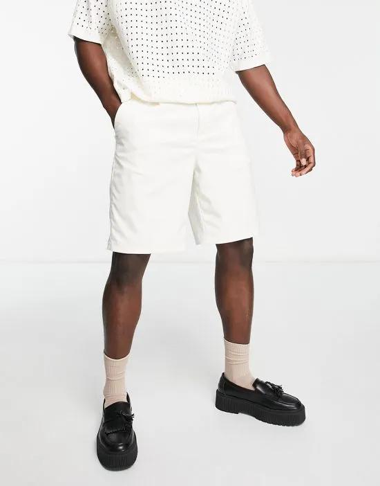 smart shorts in white