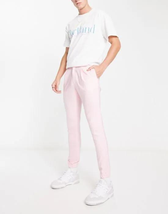 smart super skinny sweatpants in pink