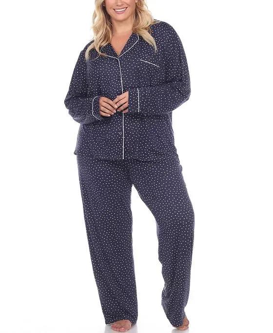 Women's Plus Size Pajama Set, 2 Piece