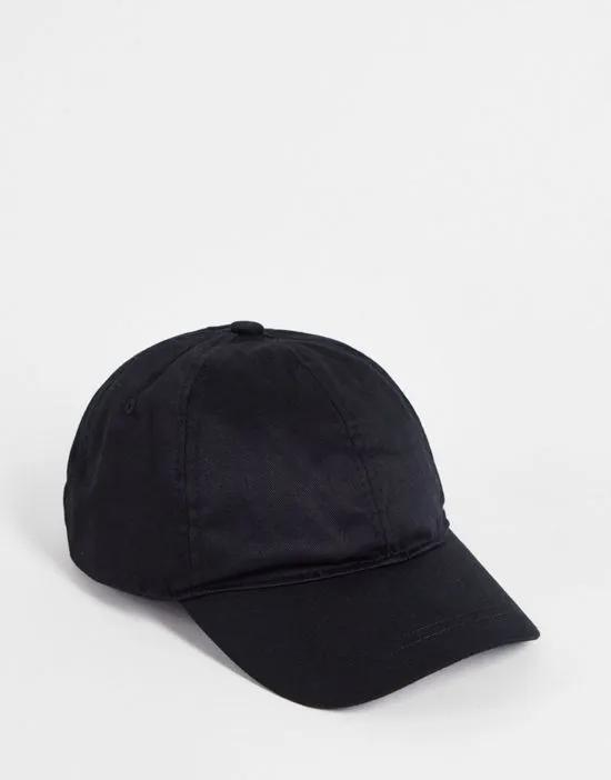 soft feel cap in black