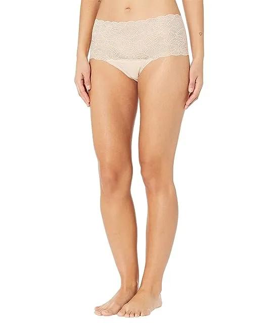 Soft Stretch High-Waist Brief with Lace