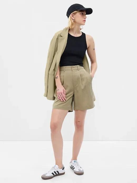 SoftSuit Pleated Shorts in TENCEL™ Lyocell