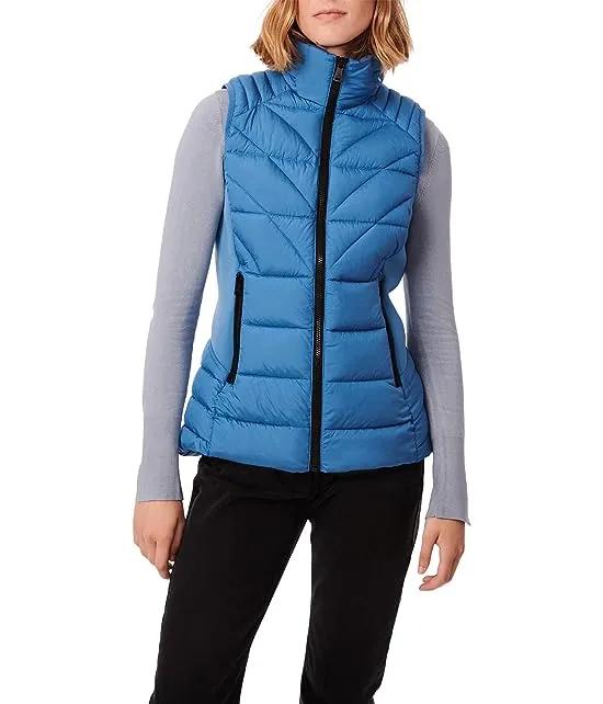 Softy Glam Quilted Vest with Neoprene Combo