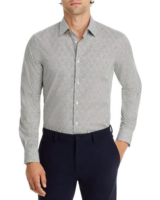 Soho Micro Floral Print Slim Fit Shirt