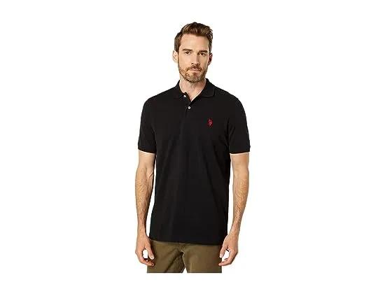 Solid Cotton Pique Polo with Small Pony