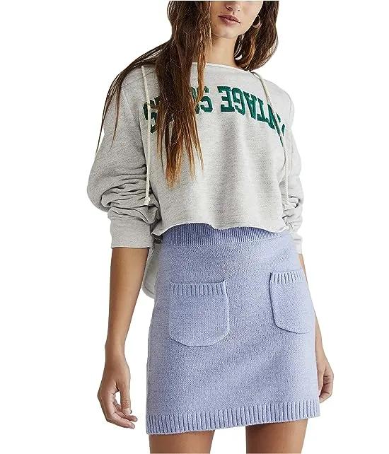 Solid Viola Sweater Miniskirt