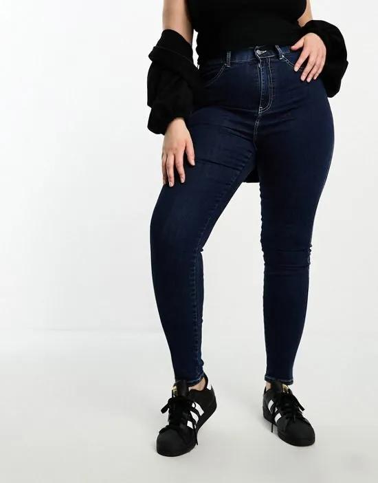 Solitaire skinny jeans in navy blue