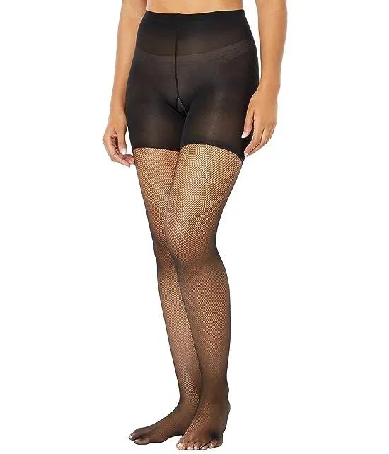 SPANX Tights for Women Micro-Fishnet Mid-Thigh Shaping Tights