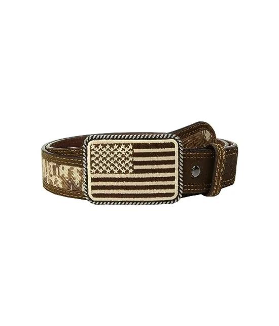 Sport Patriot with USA Flag Buckle Belt