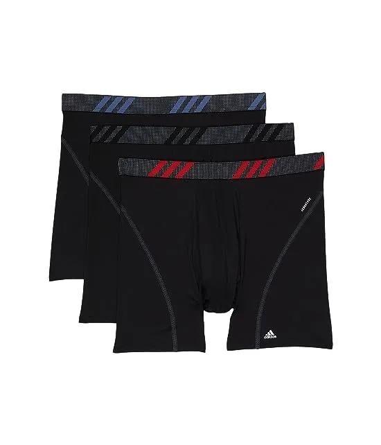 Sport Performance Mesh Boxer Brief Underwear 3-Pack