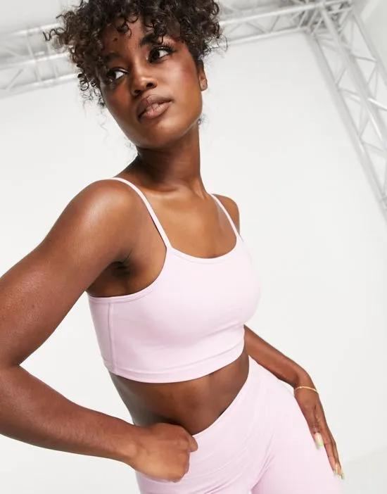 sports singlet top in light pink - part of a set