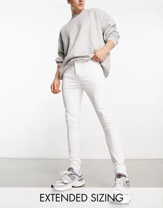 spray on jeans with powerstretch in white