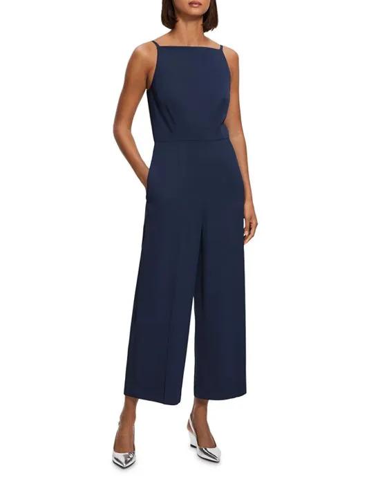 Square Neck Sleeveless Cropped Jumpsuit