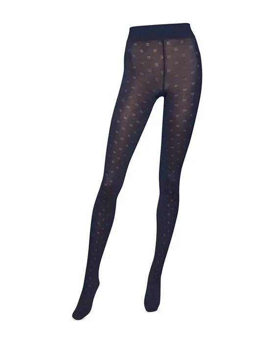 Square Patterned Tights
