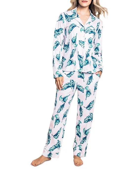 St. Tropez Palms Pima Cotton Pajama Set