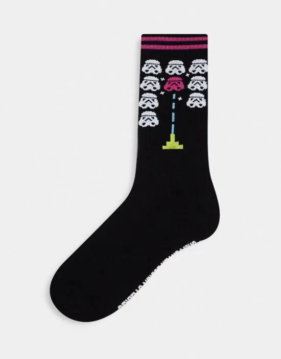 Starwars sports socks with Darth Vader gaming design