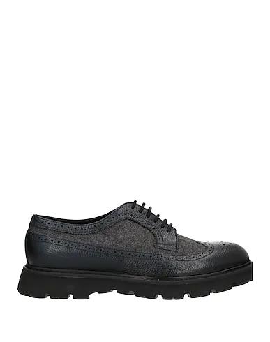 Steel grey Baize Laced shoes