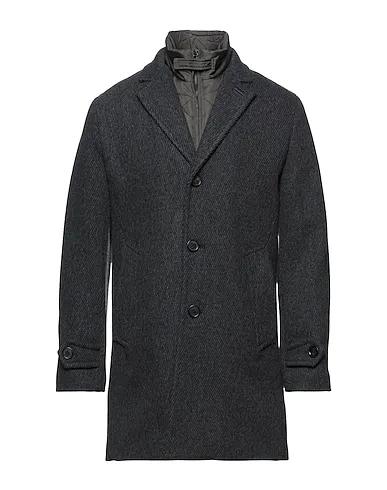 Steel grey Boiled wool Coat