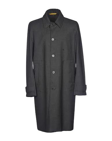 Steel grey Cool wool Full-length jacket