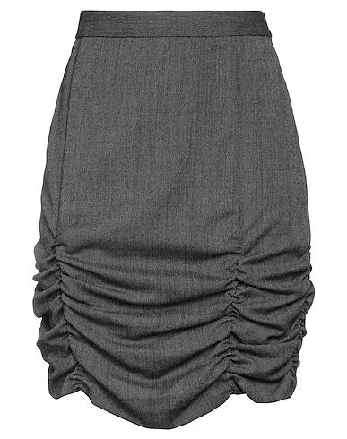 Steel grey Cool wool Mini skirt