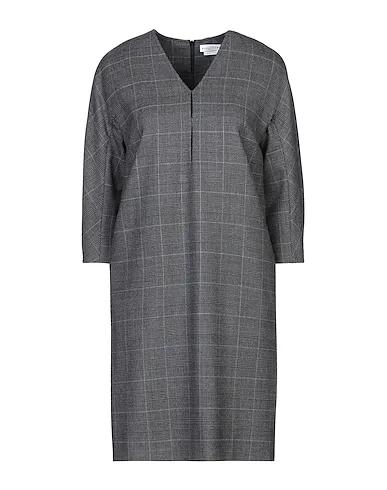 Steel grey Cool wool Short dress