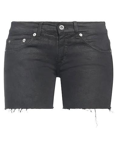 Steel grey Cotton twill Denim shorts