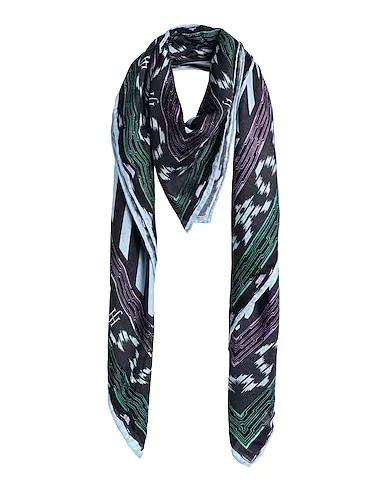 Steel grey Cotton twill Scarves and foulards