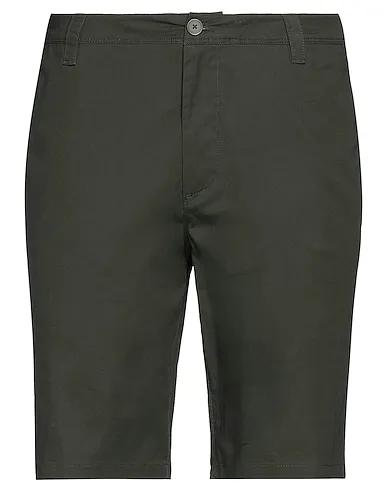 Steel grey Cotton twill Shorts & Bermuda
