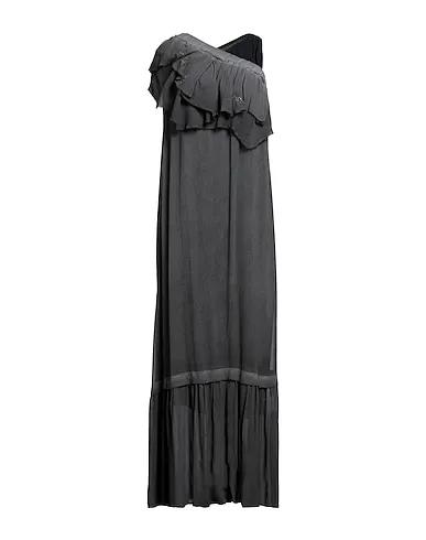 Steel grey Crêpe Long dress