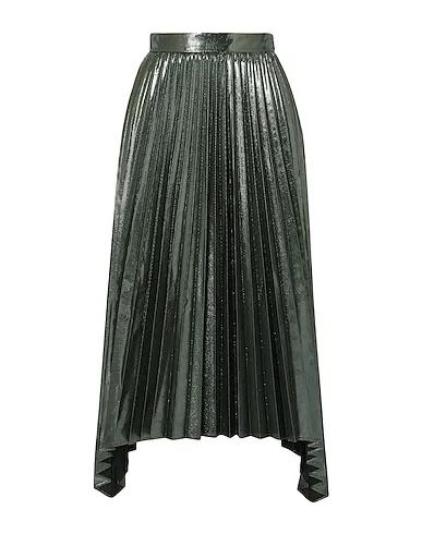 Steel grey Crêpe Midi skirt
