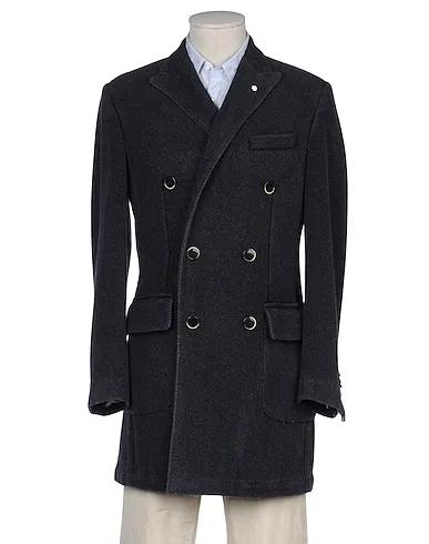 Steel grey Double breasted pea coat