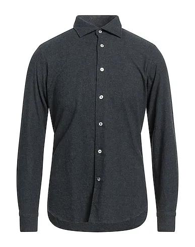 Steel grey Flannel Linen shirt