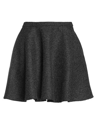 Steel grey Flannel Mini skirt